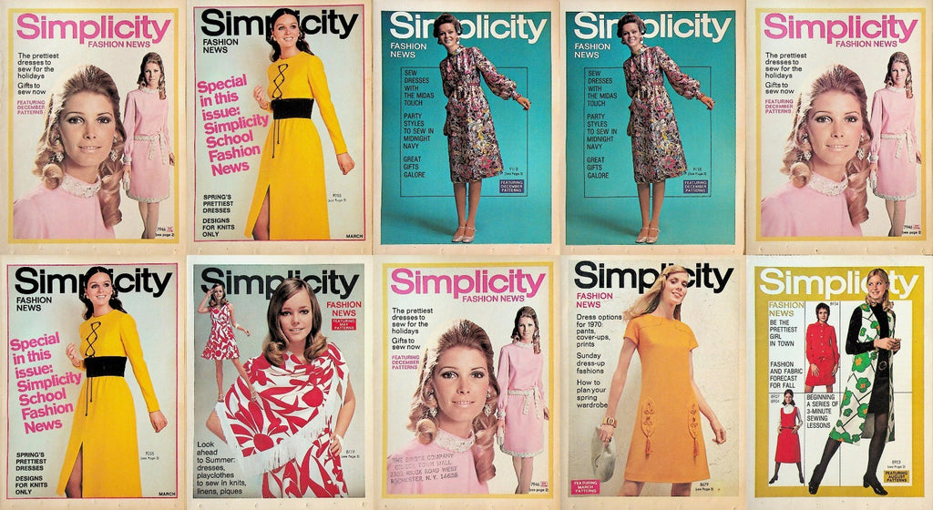 Simplicity Fashion News Lot of 10 1960s0