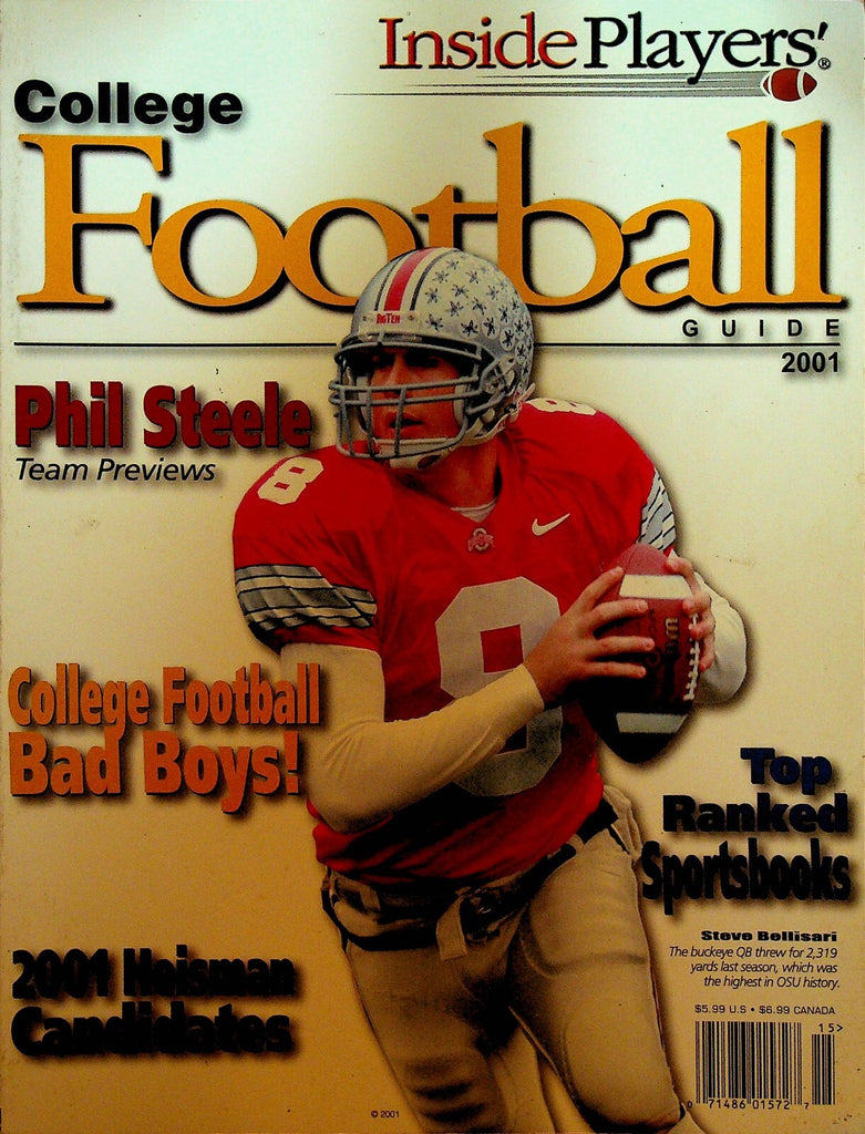 Inside Players College Football Guide 2001 Chris Simms Steve Bellisari tOSU0