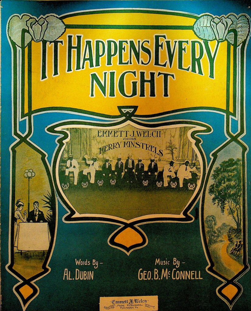 It Happens Every Night Sheet Music 1906 Al Dubin George McConnell