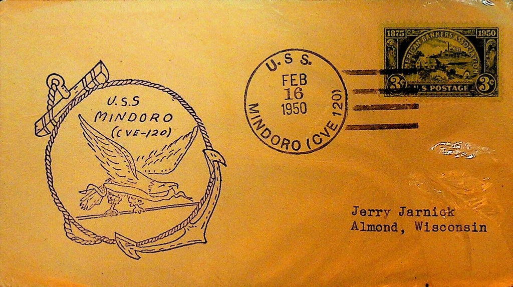 USS Mindoro CVE-120 Cover February 16 1950