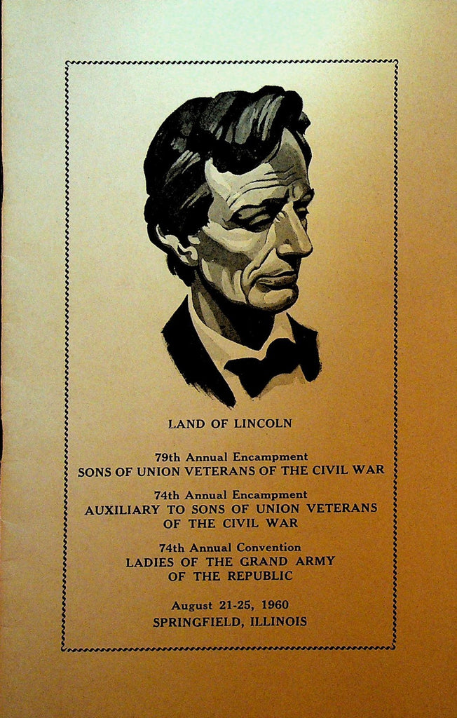 Encampment Program 1960 Civil War GAR Ladies Sons of Union Veterans0