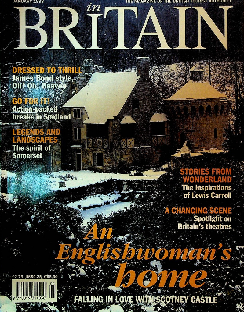in Britain Magazine January 1998 Lewis Carroll Alice in Wonderland James Bond