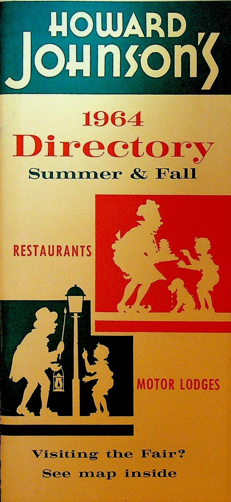 Howard Johnson's 1964 Directory Summer & Fall Restaurants Motor Lodges0