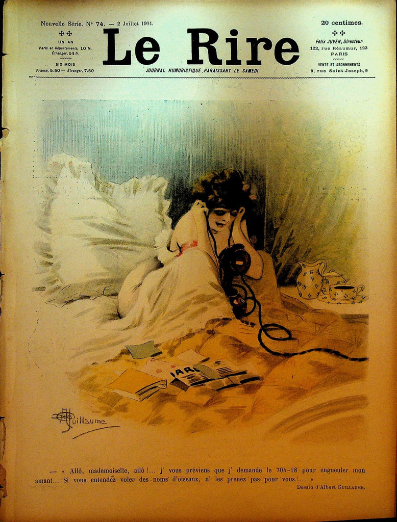 La Rire French Humor Magazine New Series #74 July 2 19040
