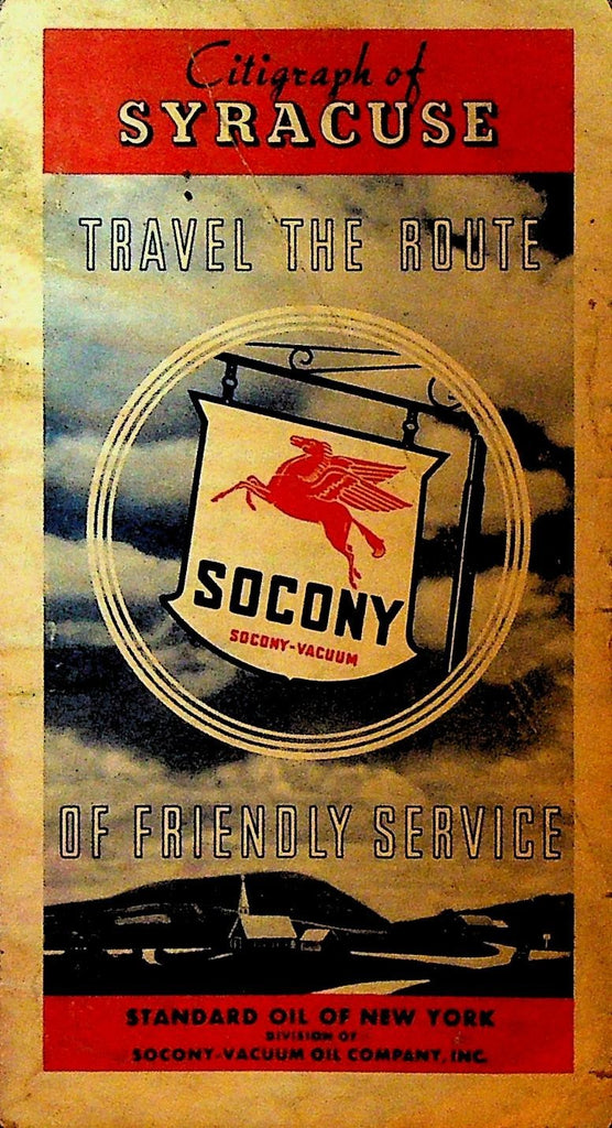 Socony Standard Oil of New York 1930s Citigraph of Syracuse NY0