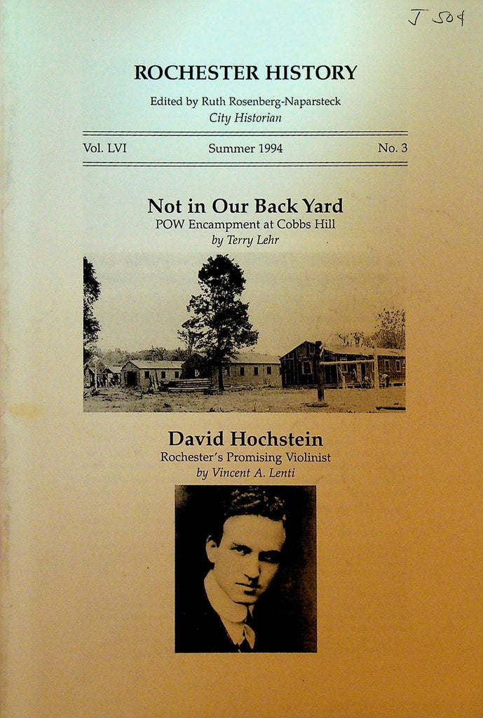 Rochester History Summer 1994 WWII POW Cobbs Hill David Hochstein Violinist0