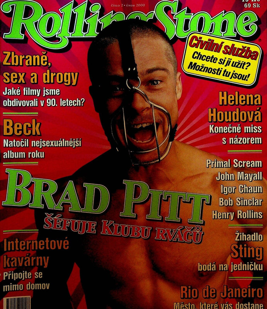 Rolling Stone Magazine Czech Slovak Edition February 2000 Beck Brad Pitt