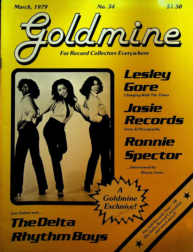Goldmine 34 March 1979 Ronnie Spector Lesley Gore Delta Rhythm Boys0
