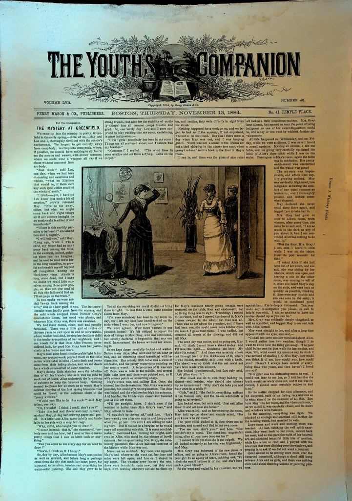The Youth's Companion November 13 1884 Zipper Zee Skye Terrier0