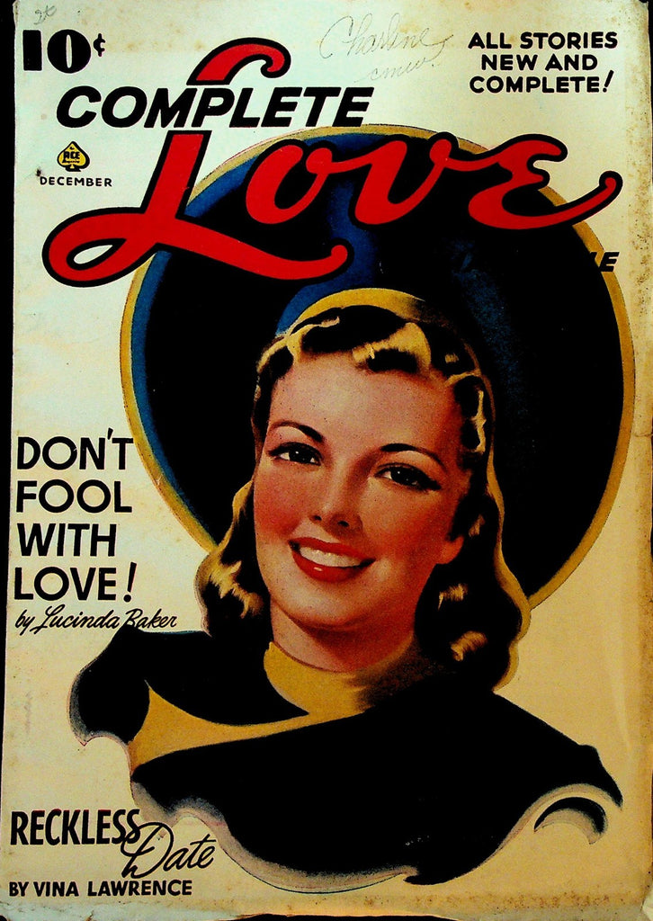 Complete Love Pulp December 1941 Lucinda Baker Vina Lawrence Beth Daley0