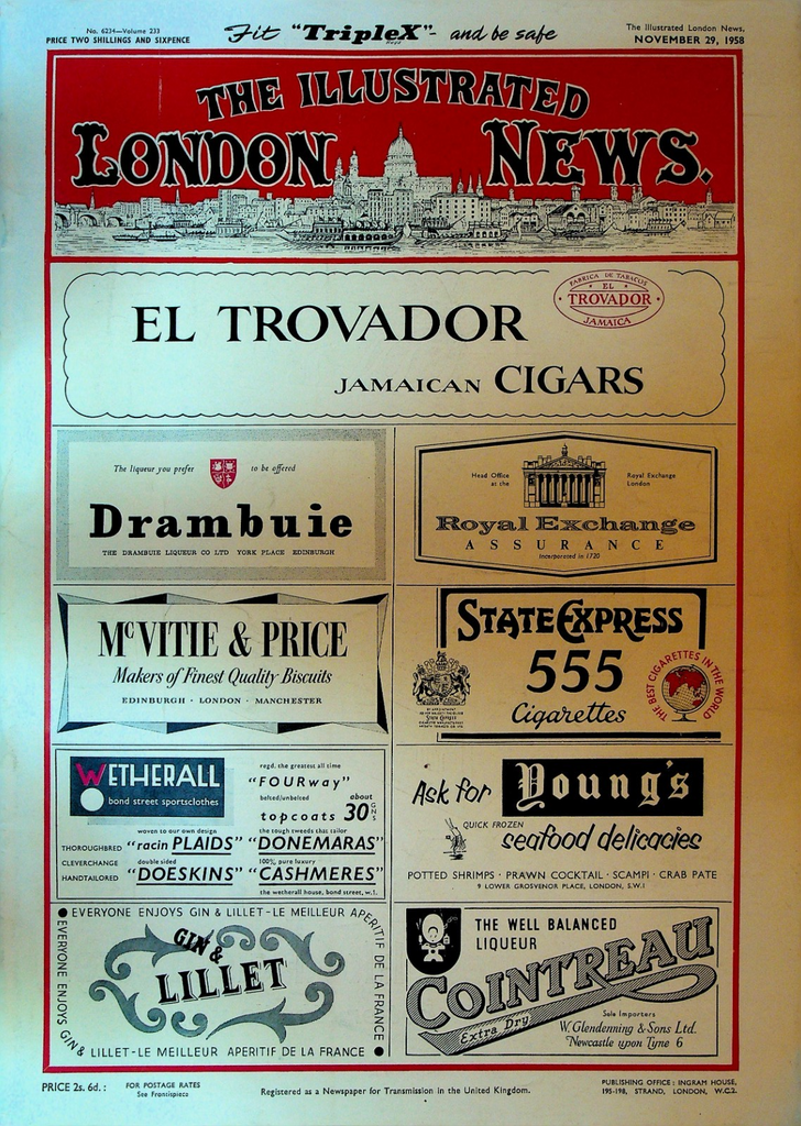 Illustrated London News November 29 1958 Bloodhound Missile Nepal Hope Diamond0