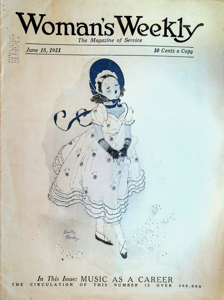 Woman's Weekly Magazine June 18 1921 Dorothy Christy Paris Opera House0