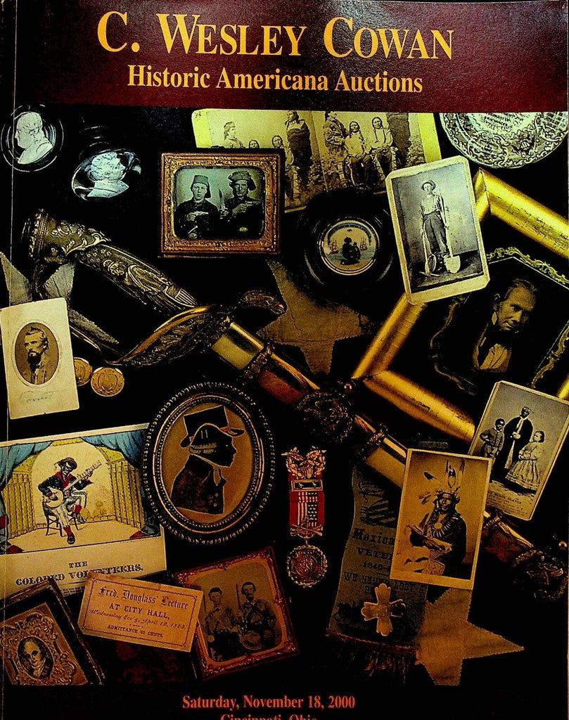 C Wesley Cowan Historic Americana Auctions Catalog November 18 2000
