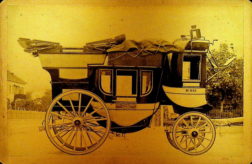Gotthard Postkutsche Mail Coach N1058 ca 1890 Cabinet Card0