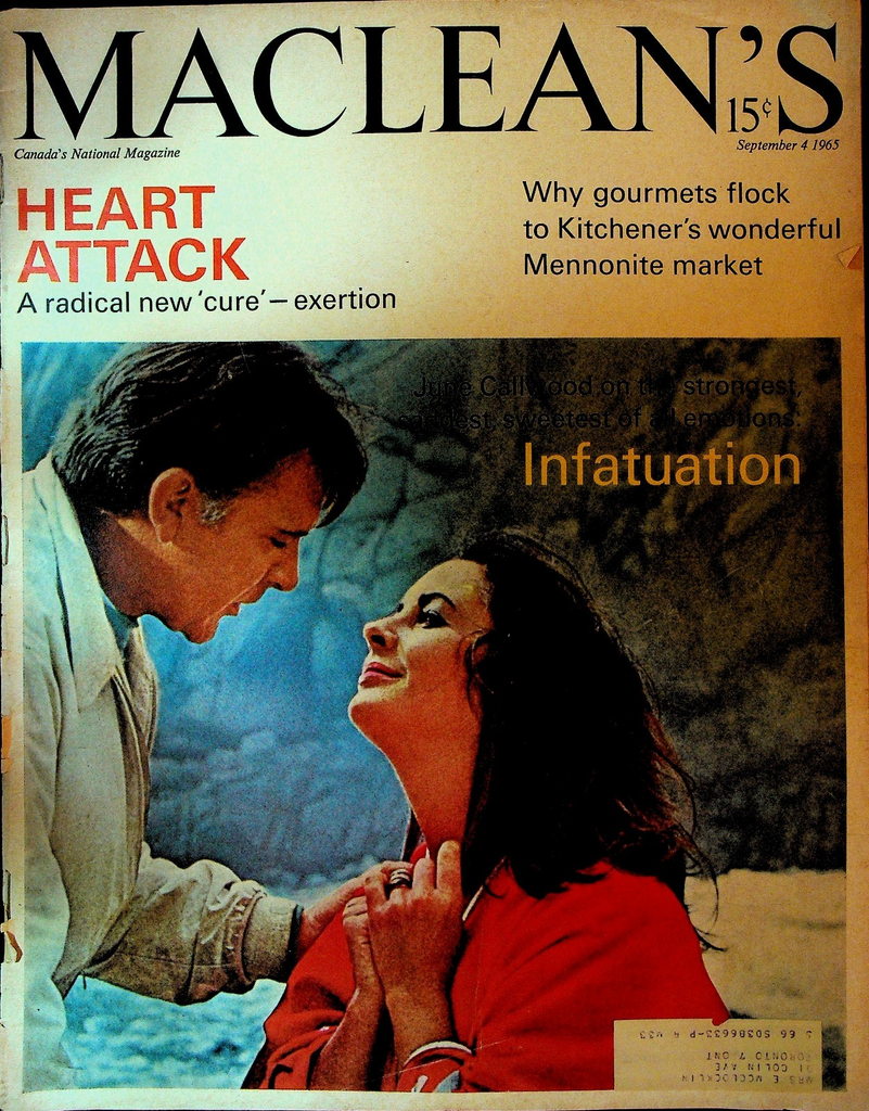 MacLean's Magazine September 4 1965 June Callwood Dorothy Sangster0