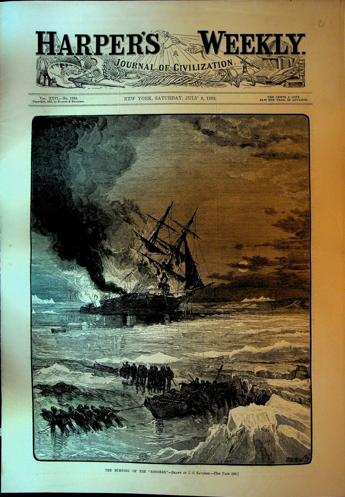 Harper's Weekly July 8 1882 Rodgers Jeannette Expedition Grinnell Iowa Tornado0