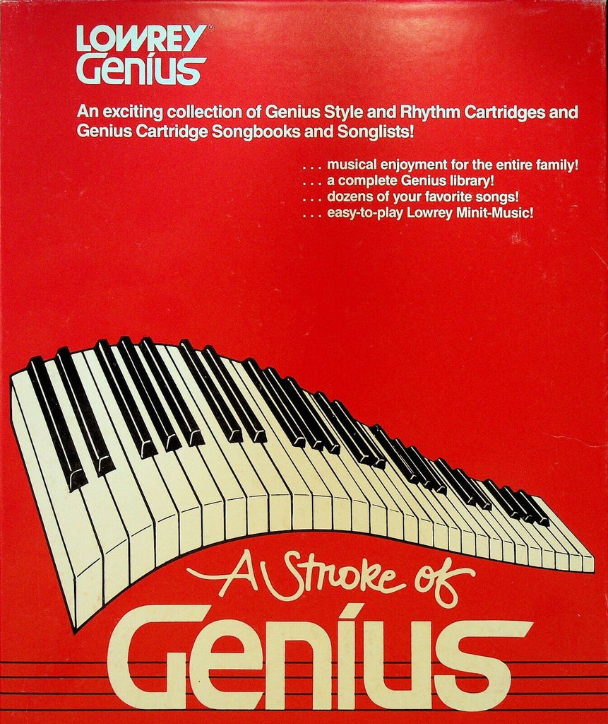 A Stroke of Genius Lowrey Organ Box Lot Songbooks