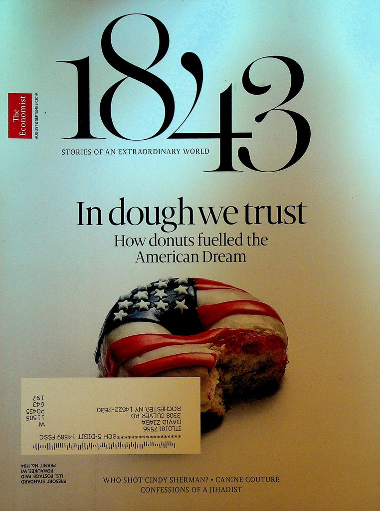 Economist 1843 Magazine August 2019 Cindy Sherman Marlon James Ann Wroe0