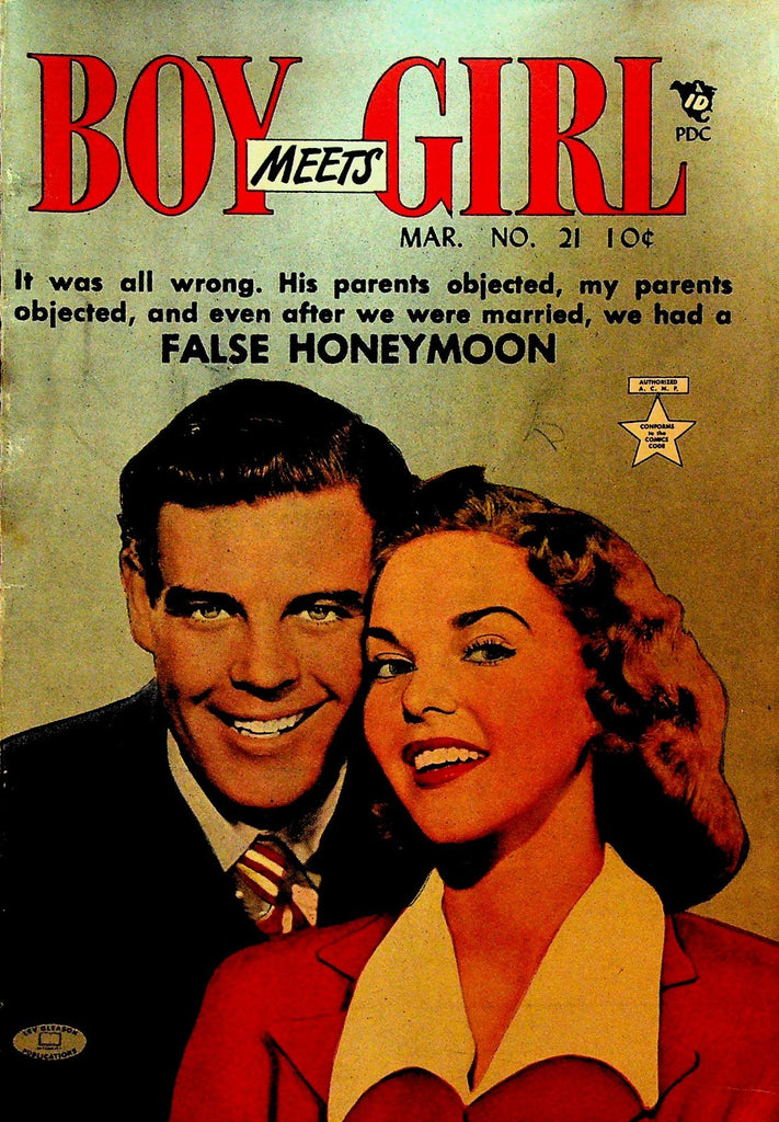 Boy Meets Girl 21 Lev Gleason 1952 Silver Age Romance Comic0