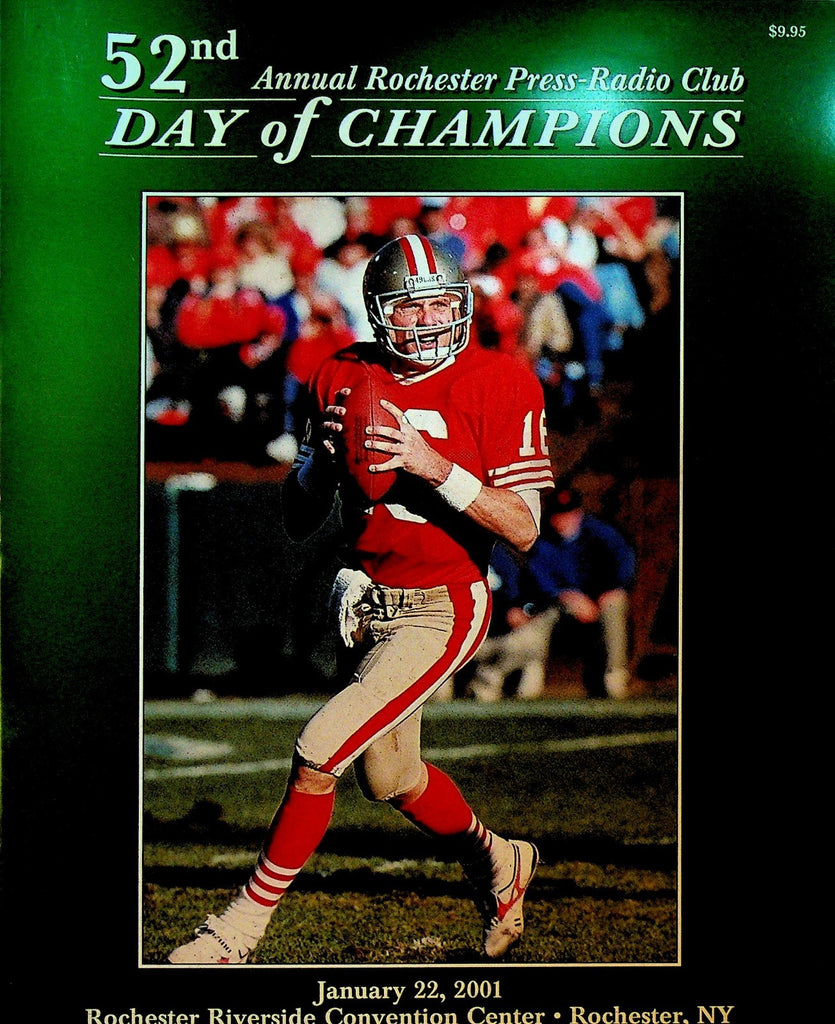 Day of Champions Program Rochester NY 2001 Joe Montana Abby Wambach0