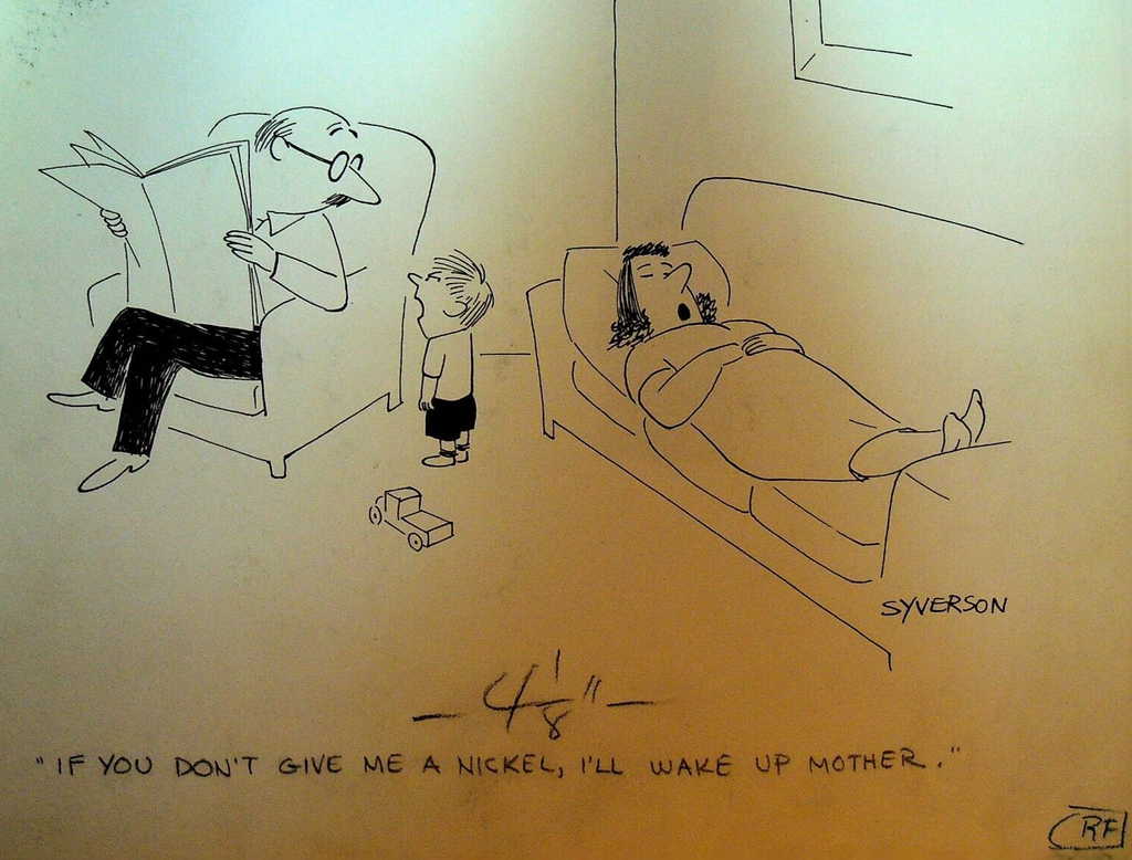 Henry S Syverson Original Son Threatening To Wake Up Mother