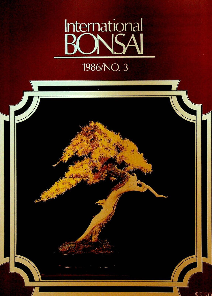 International Bonsai Magazine 1986 #3 Japanese Larch Bonsai Five Needle Pine