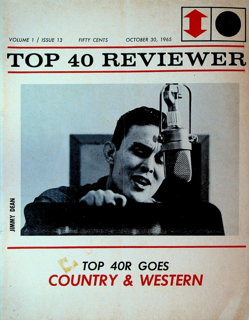 Top 40 Reviewer Magazine October 30 1965 Jimmy Dean Gary Lewis Country Music0