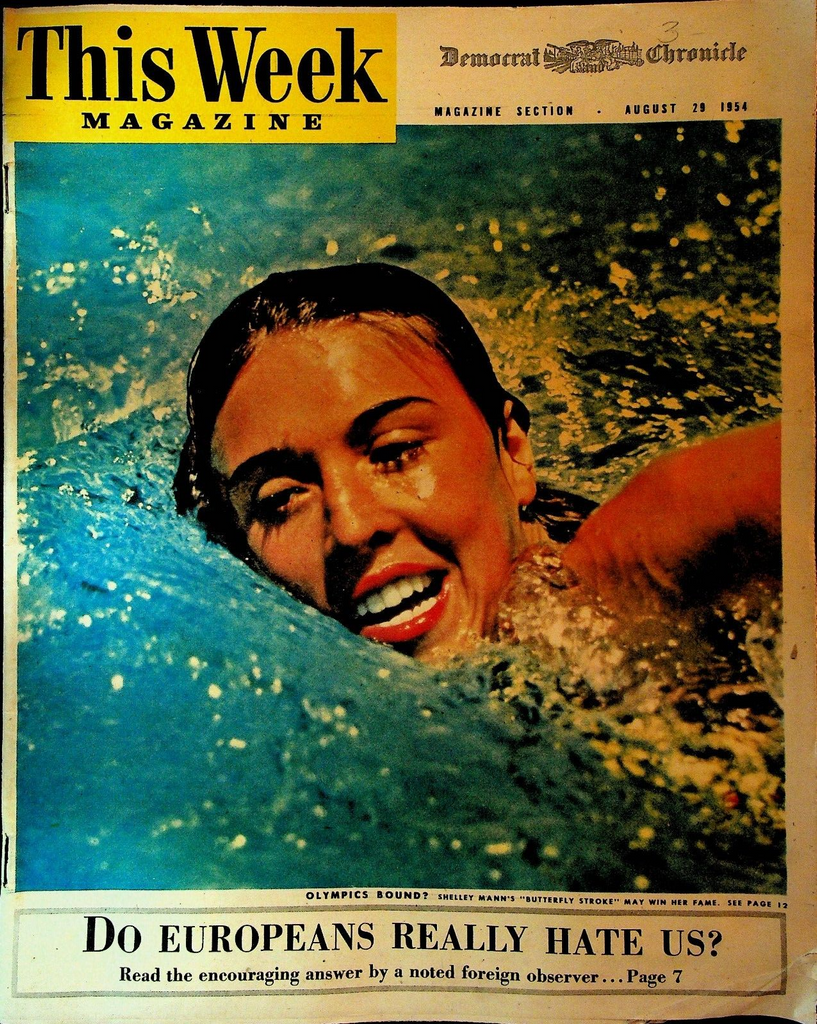 This Week Magazine August 29 1954 Shelley Mann