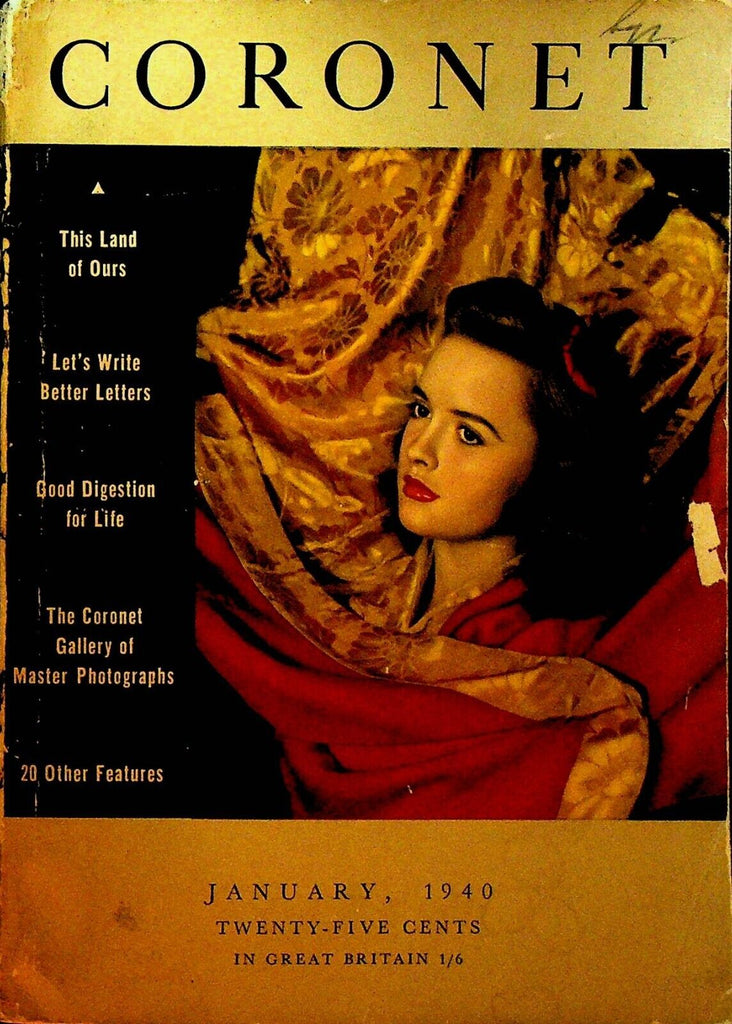 Coronet Magazine January 1940 Irving Berlin Martin Munkacsi Thomas B Costain