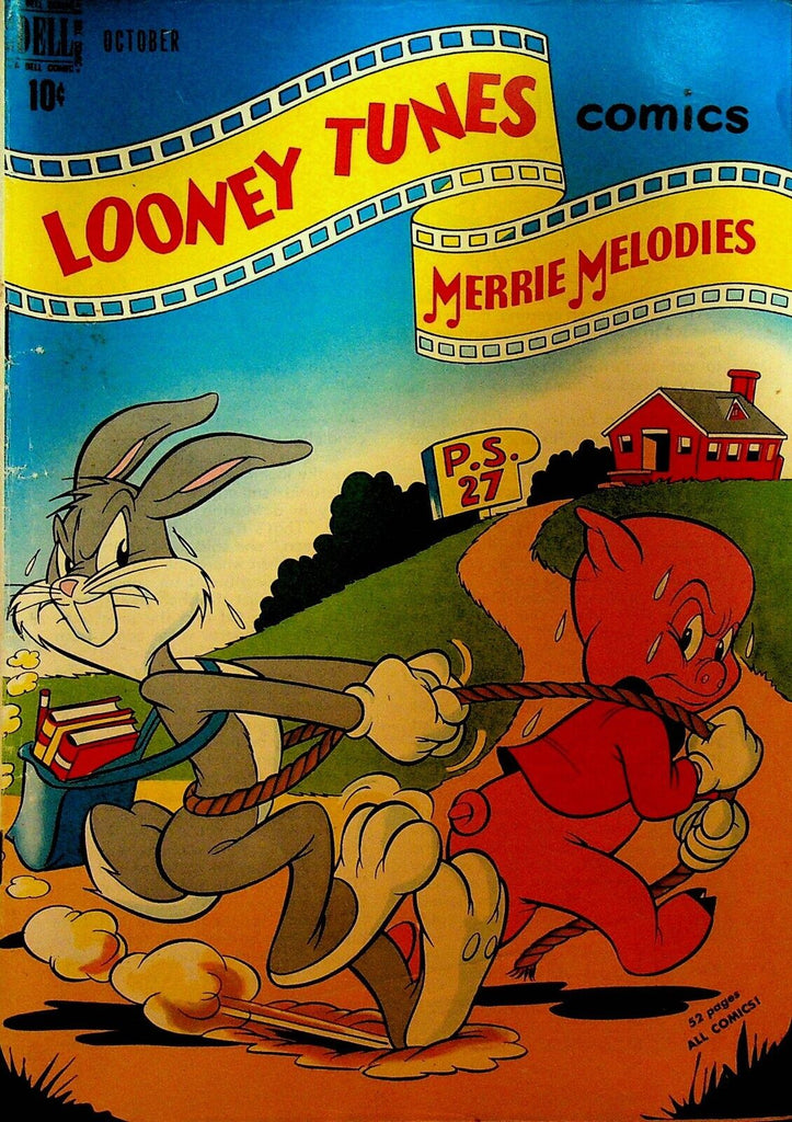 Looney Tunes 96 Dell Comics 1949 Bugs Bunny Porky Pig Going to School
