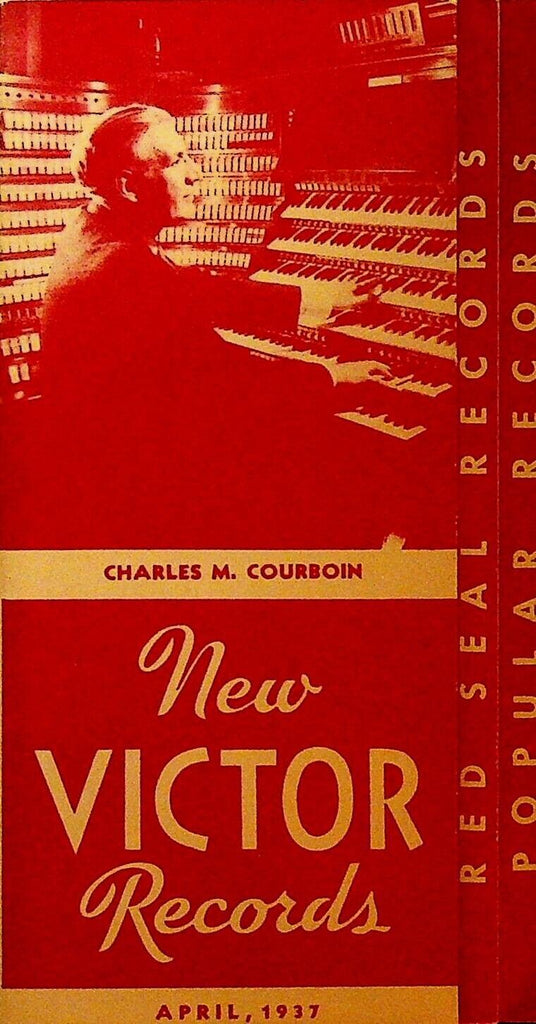 New Victor Records Record Brochure April 1937 Charles Courboin Jose Iturbi