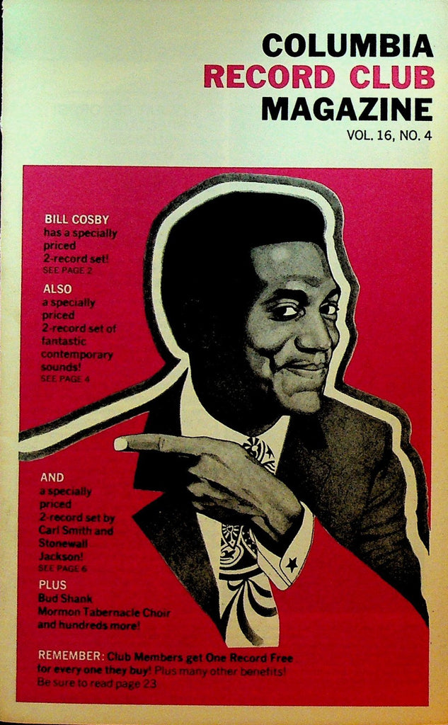 Columbia House Record Club Magazine 1969 vol 16 #4 Bill Cosby Steppenwolf0