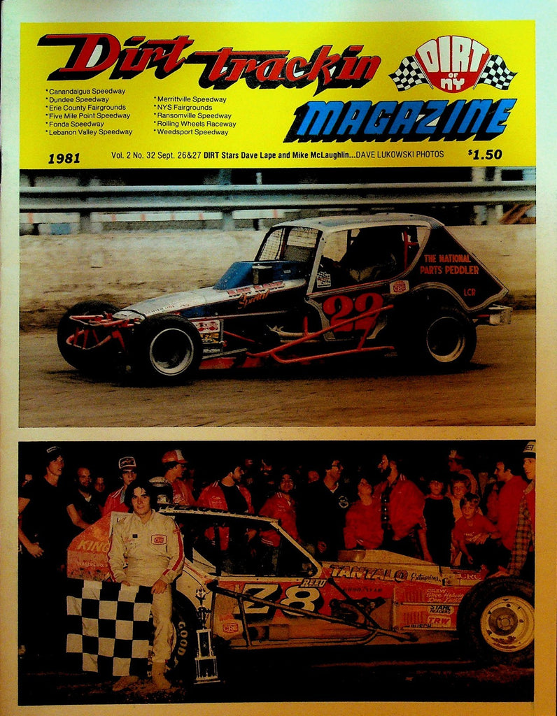 Dirt Trackin Magazine September 26 1981 Dave Lape Mike McLaughlin0