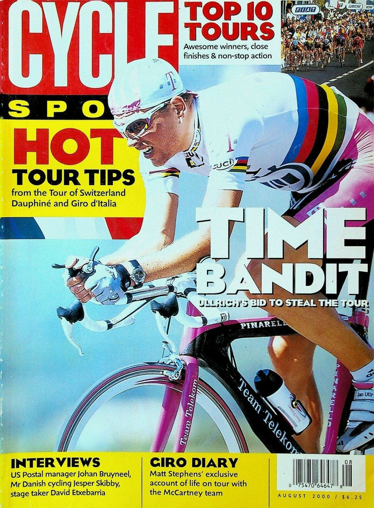Cycle Sport Magazine August 2000 Jan Ullrich Tyler Hamilton David Etxebarria 0