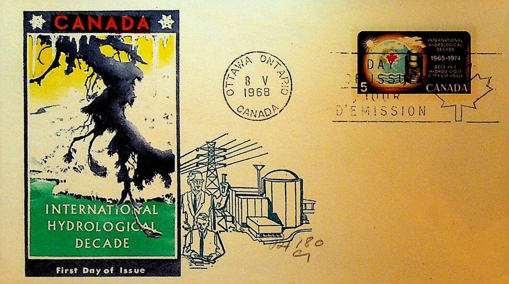 International Hydrological Decade Canada First Day Cover 1968