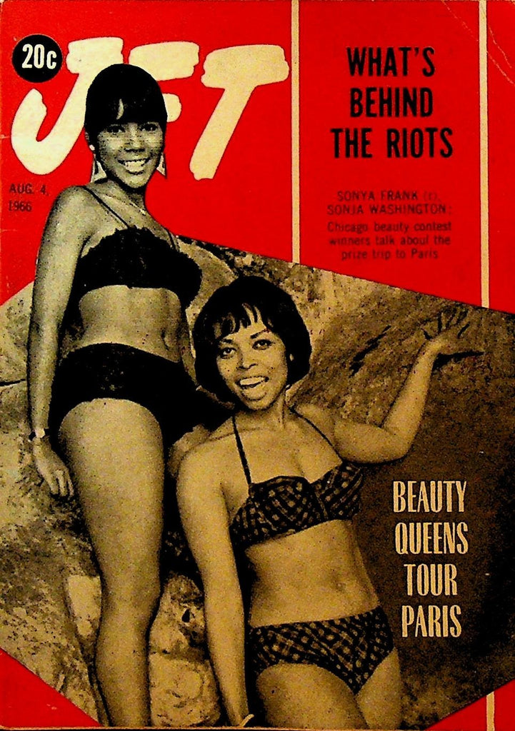 Jet August 4 1966 Civil Rights Riots Satchel Paige Joe DiMaggio James Brown0