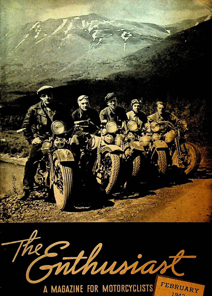 Harley Davidson Enthusiast Magazine WWII February 1942 Gentry Shuster