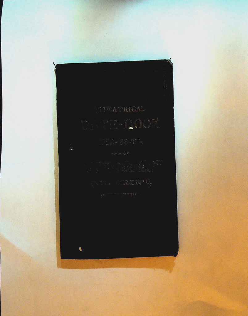 Theatrical Date Book 1882 to 1884 With Tour Dates Filled in Rare Theater0