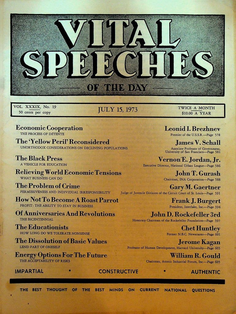 Vital Speeches of the Day July 15 1973 Vernon E Jordan Jr The Black Press0
