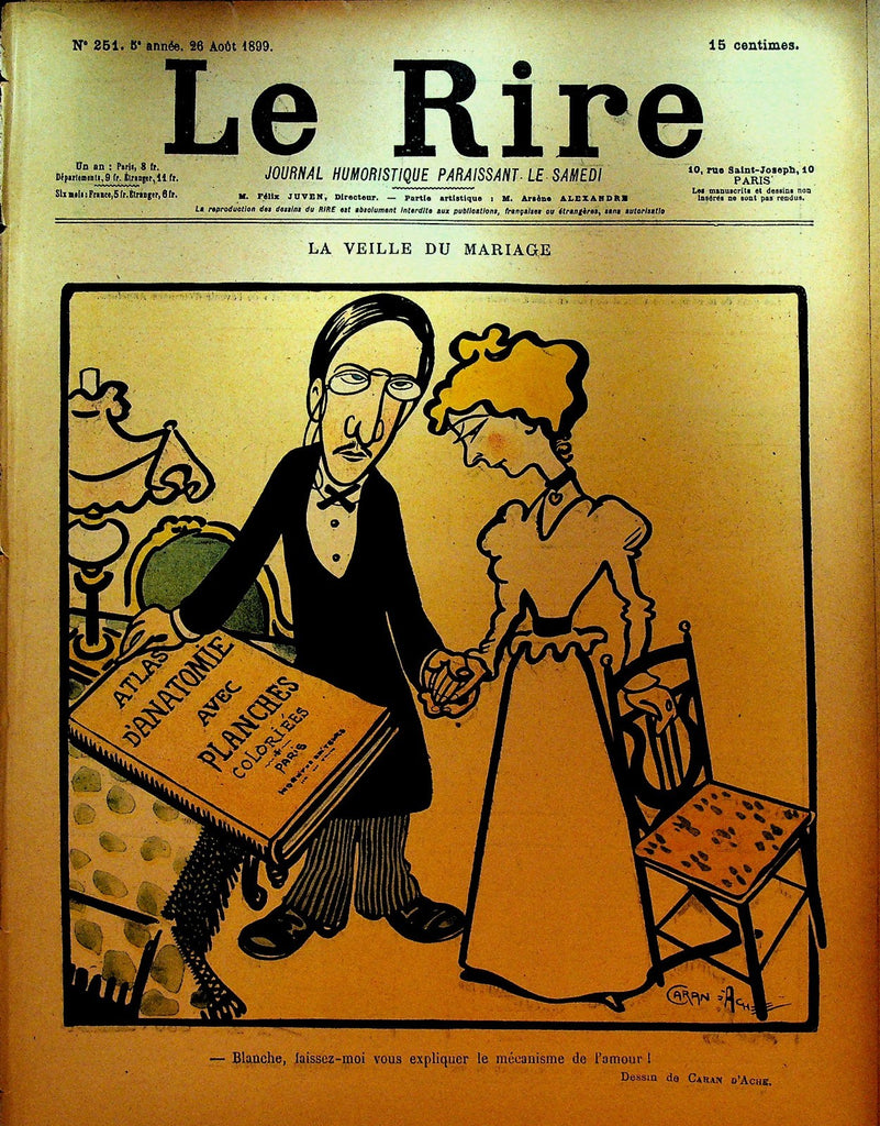 La Rire French Humor Magazine 251 August 26 18990