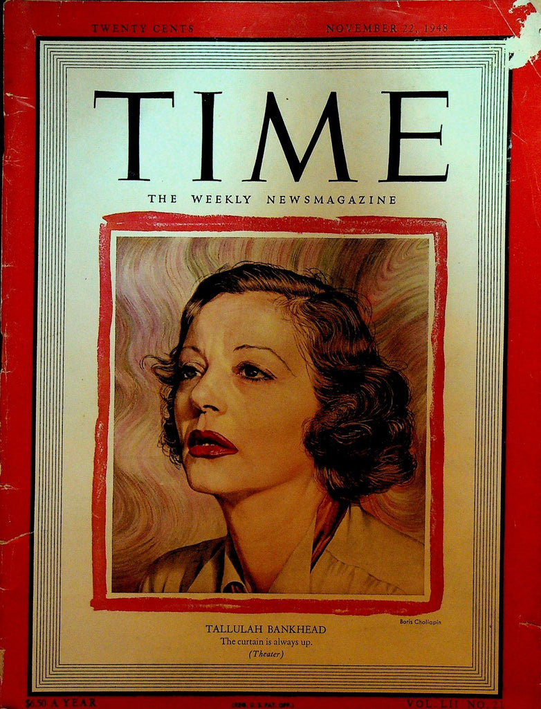 Time November 22 1948 Tallulah Bankhead Penny Dreadfuls Gypsy Rose Lee0