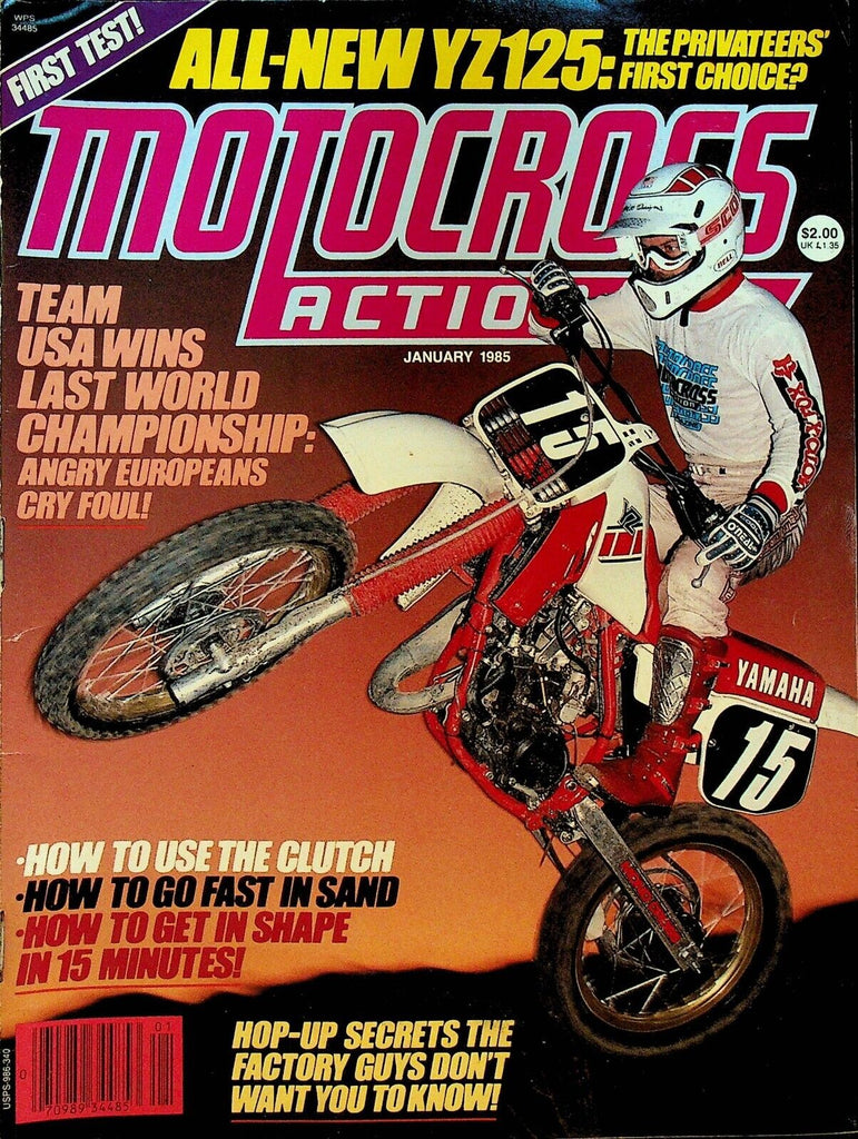 Motocross Action Magazine January 1985 Johnny O'Mara Lance Moorewood