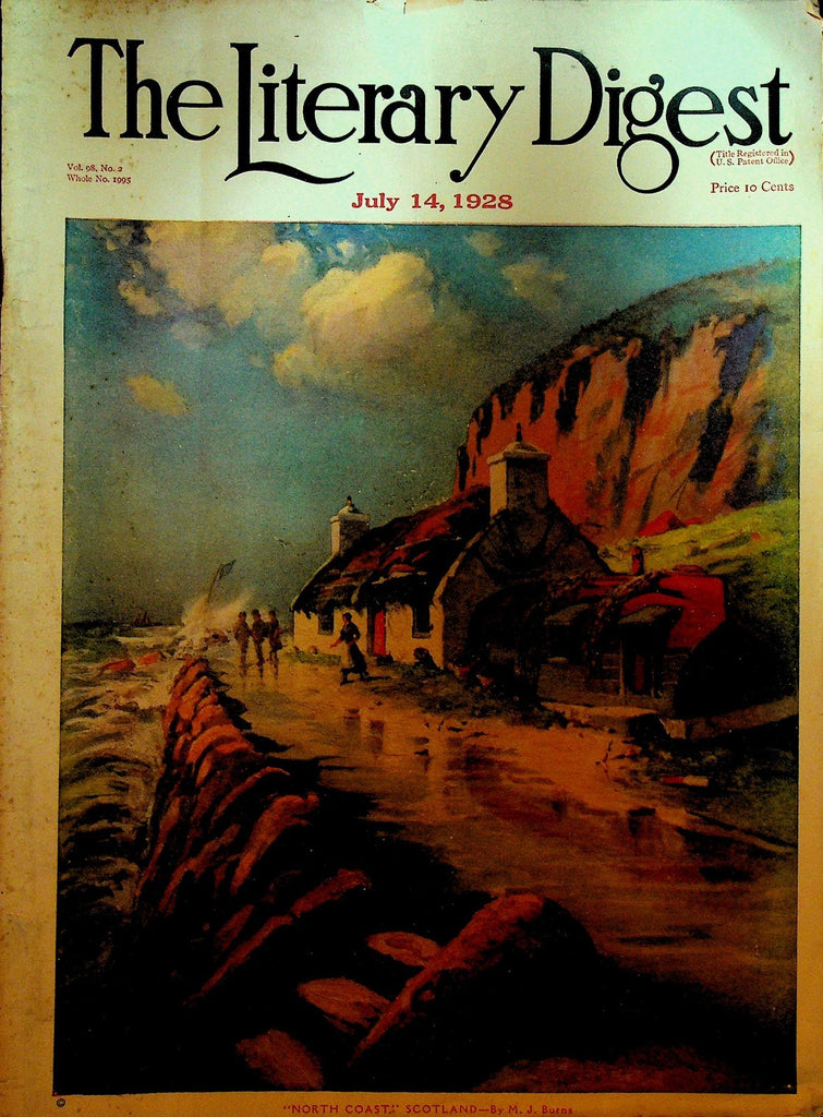 Literary Digest July 14 1928 Prohibition Flying Machines Lucia Zora Elephant0