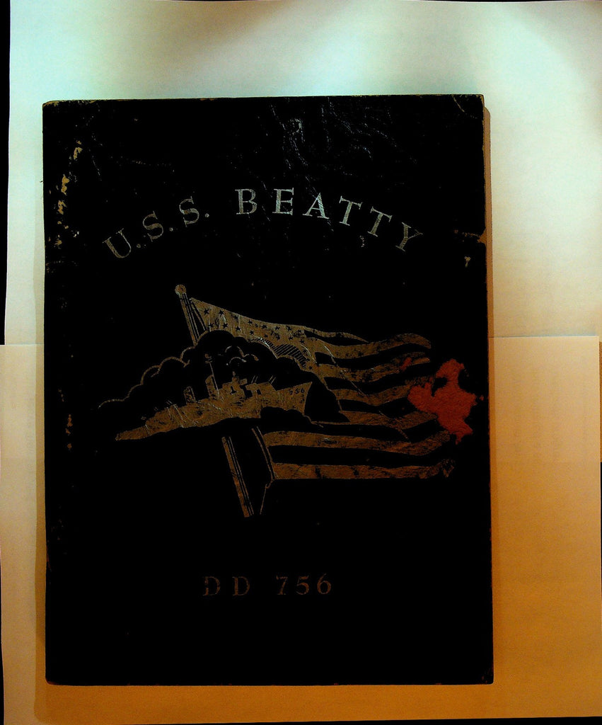 USS Beatty DD 756 Navy Destroyer October 1951 to April 1952 World Tour Book0