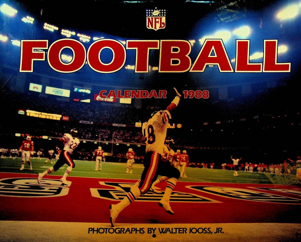 NFL Football Calendar 1988 Walter Iooss Jr