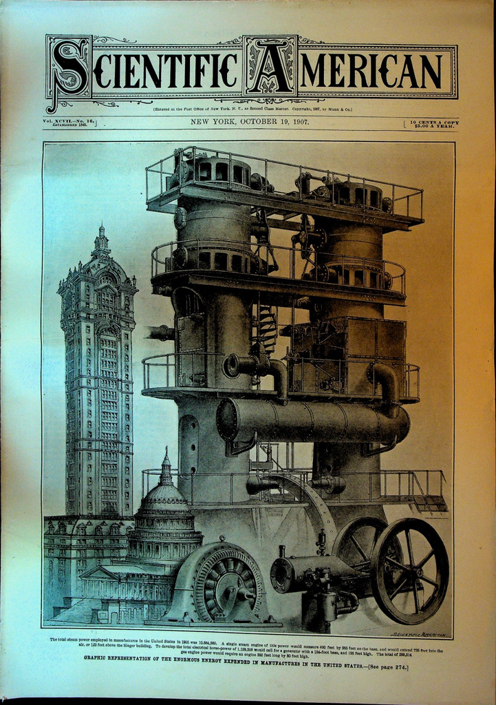Scientific American October 19 1907 Niagara Falls Brooklyn Bridge0