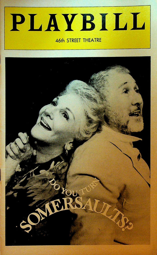Do You Turn Somersaults Playbill January 1978 Mary Martin Anthony Quayle0