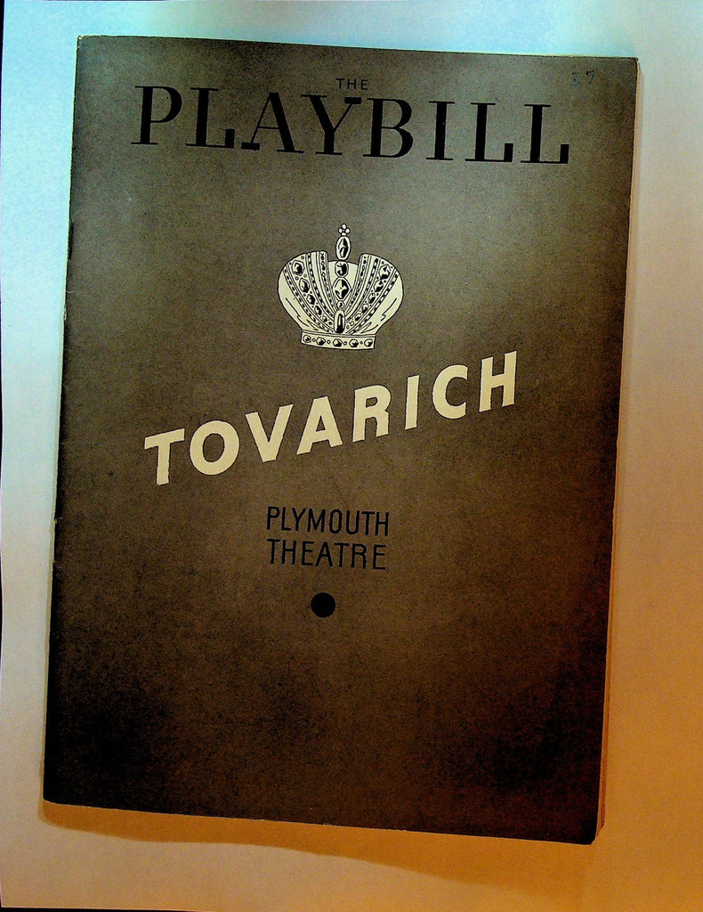 Tovarich Playbill March 29 1937 John Halliday Marta Abba Ernest Lawford0