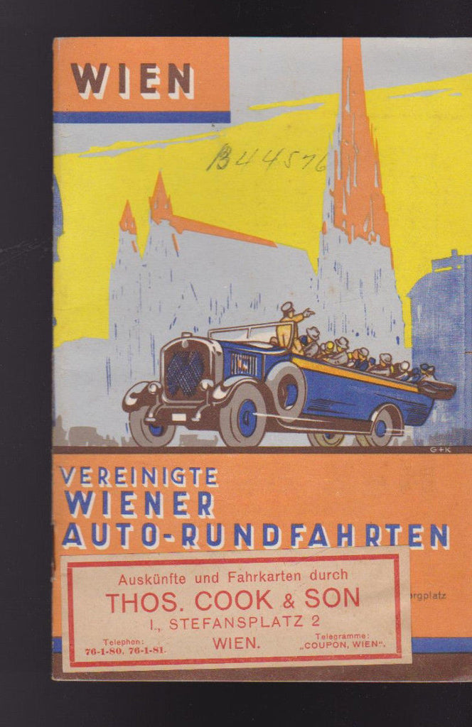 Vienna Austria Wien Verinigte Wiener Auto-Rundfahrten 1930s Booklet0