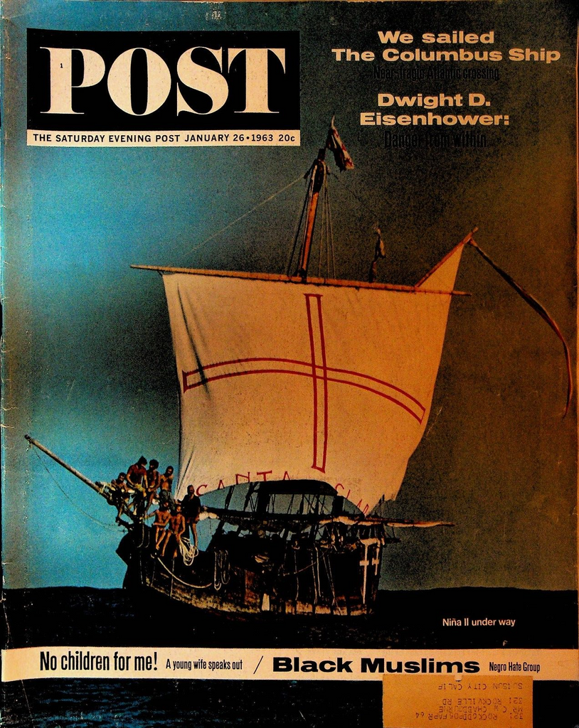 Saturday Evening Post January 26 1963 Black Muslims Gay Talese John Bower